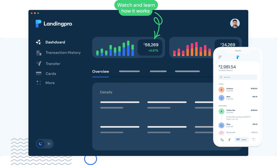 Interactive paper trading demo showing buy and sell orders